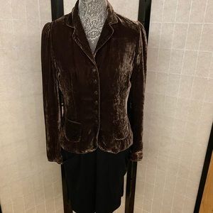 Elie Tahari Vintage Crushed Velvet Blouse